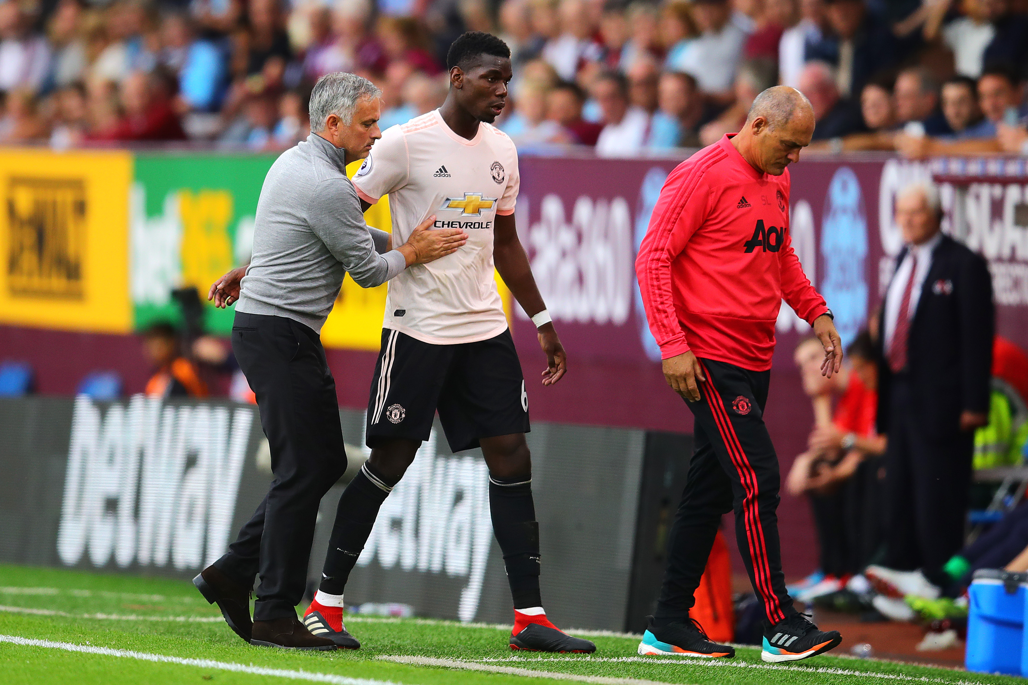 Jose Mourinho and Paul Pogba