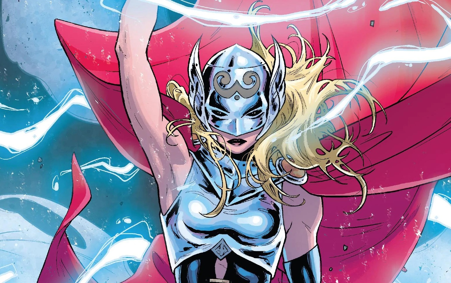 Lady Thor Jane Foster wielding ligthning