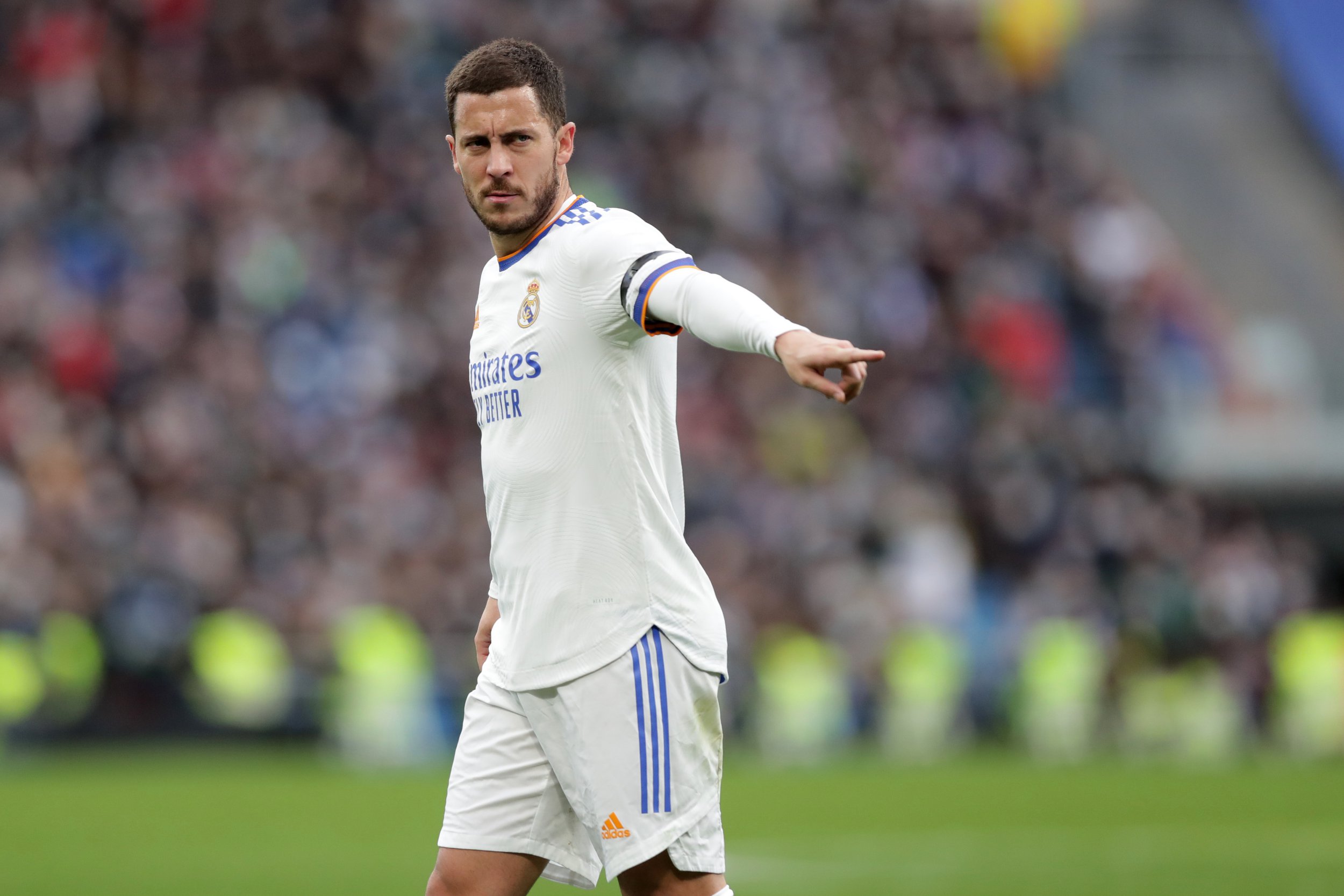 Eden Hazard has started just seven games for Real Madrid in La Liga this season