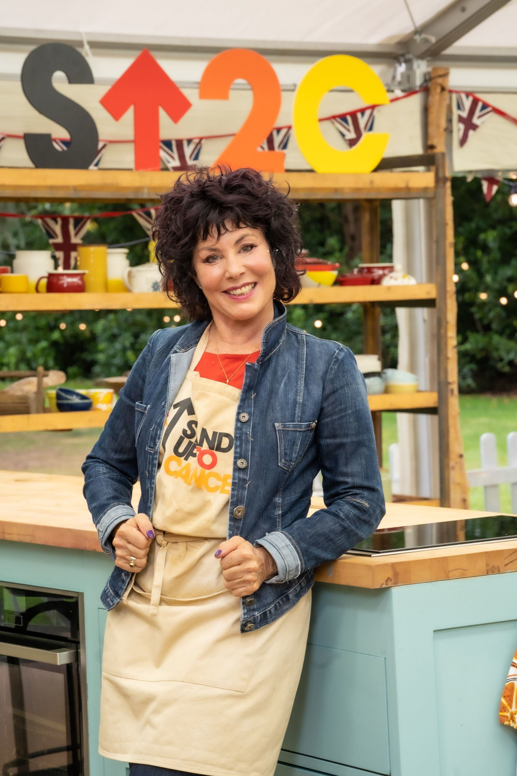 Ruby Wax taking part in The Great Celebrity Bake Off for Stand Up To Cancer.