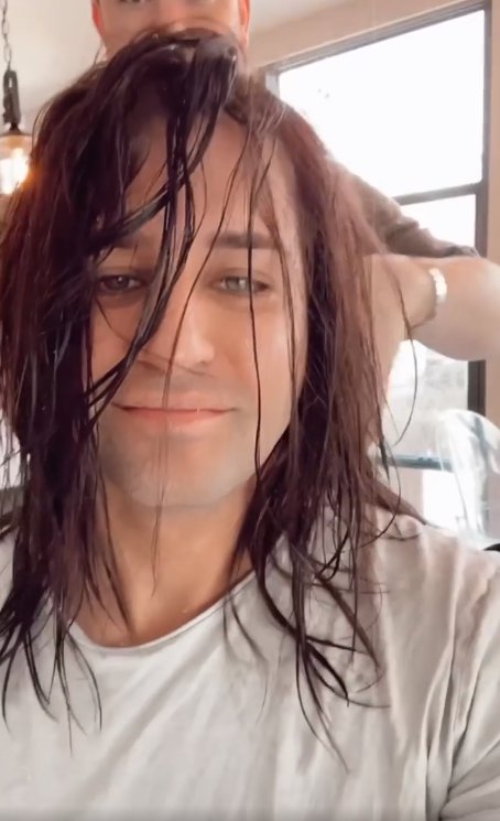 ollie Locke cuts off his long hair for charity as he donates tresses to young girl with cancer for her wig